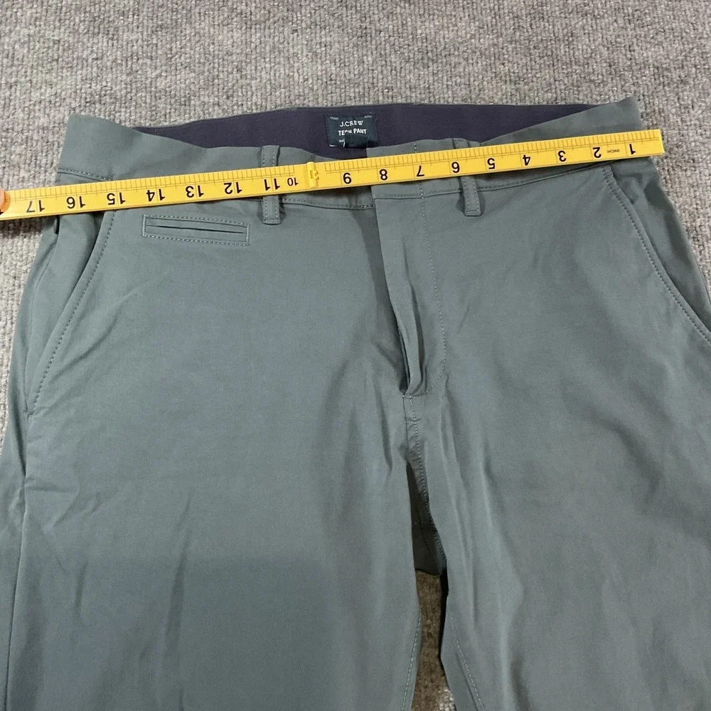J Crew Tech Pant 31x34 Slim Fit Gray Performance Stretch Travel Casual Dress Pan